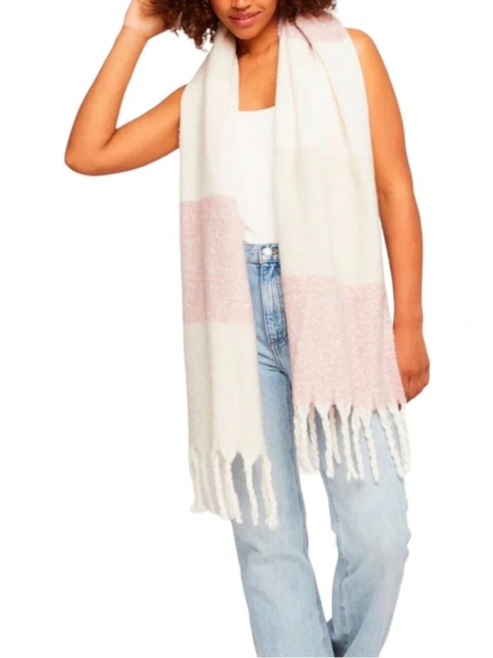 GENTLE FAWN Cozy Women's Colorblock Boucle Soft Scarf - NWT